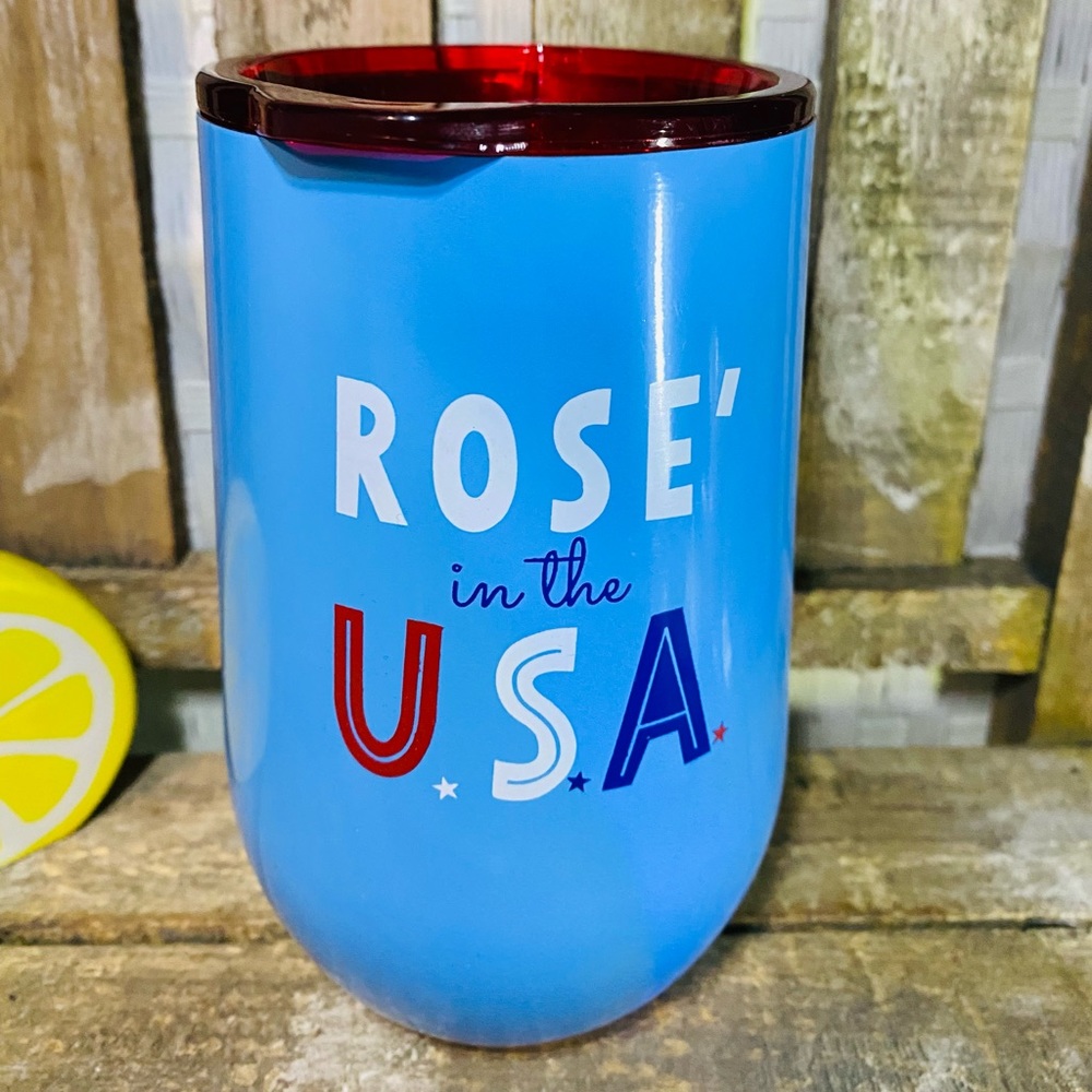 ROSE IN THE USA patriot wine cup
